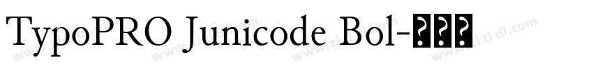 TypoPRO Junicode Bol字体转换